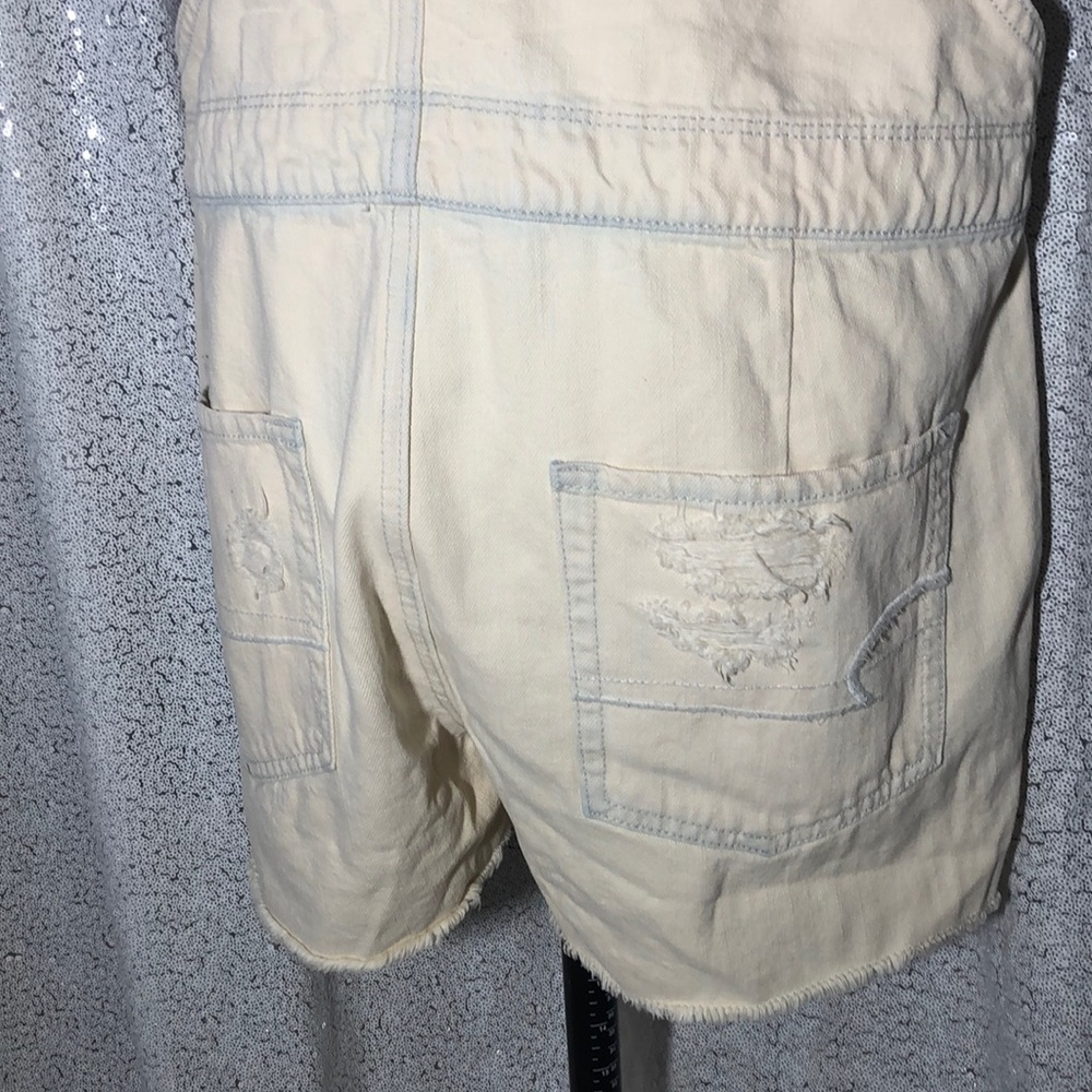 NWT American Eagle Distressed Overall Shorts - Picture 6 of 7